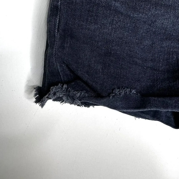 Madewell High-Rise Denim Boyshorts in Faded Black - Picture 5 of 9